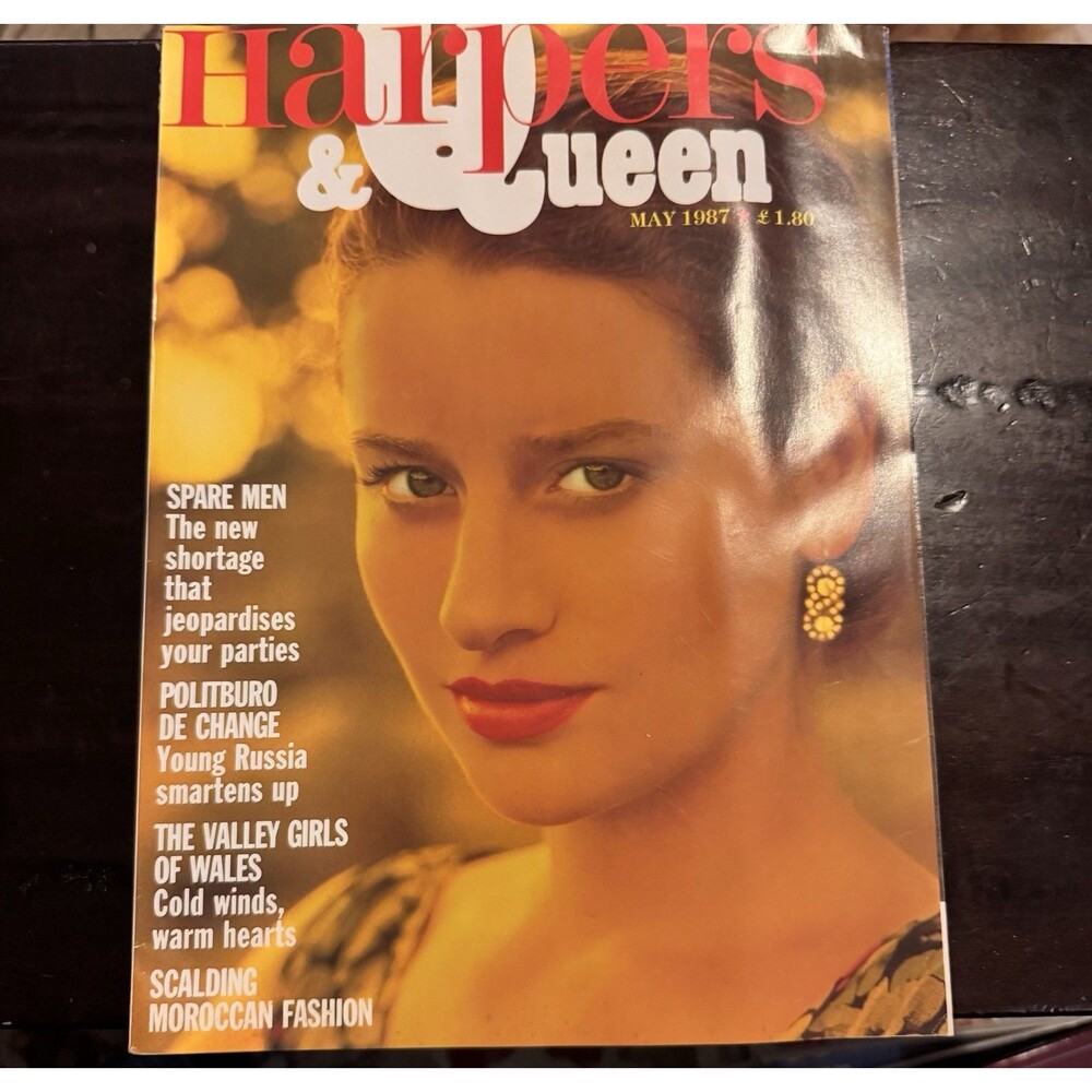 Harpers & Queen UK Jan- June 1987   British Original Vintage Fashion Magazine